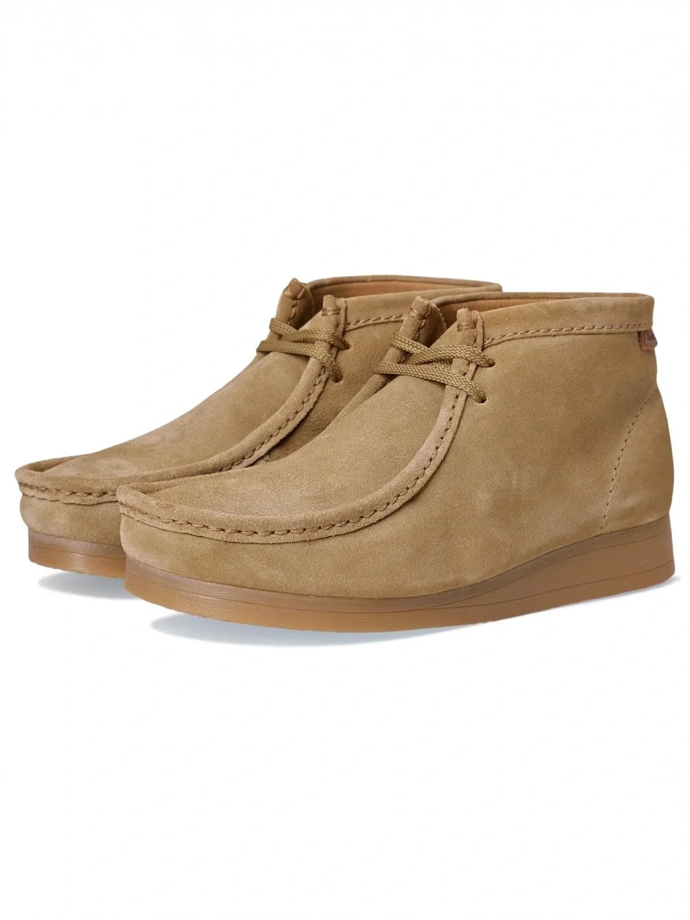 NEW Clark’s Wallaston Dark Sand Suede Chukka Moccasin Boot Men’s Size 9 NWOB